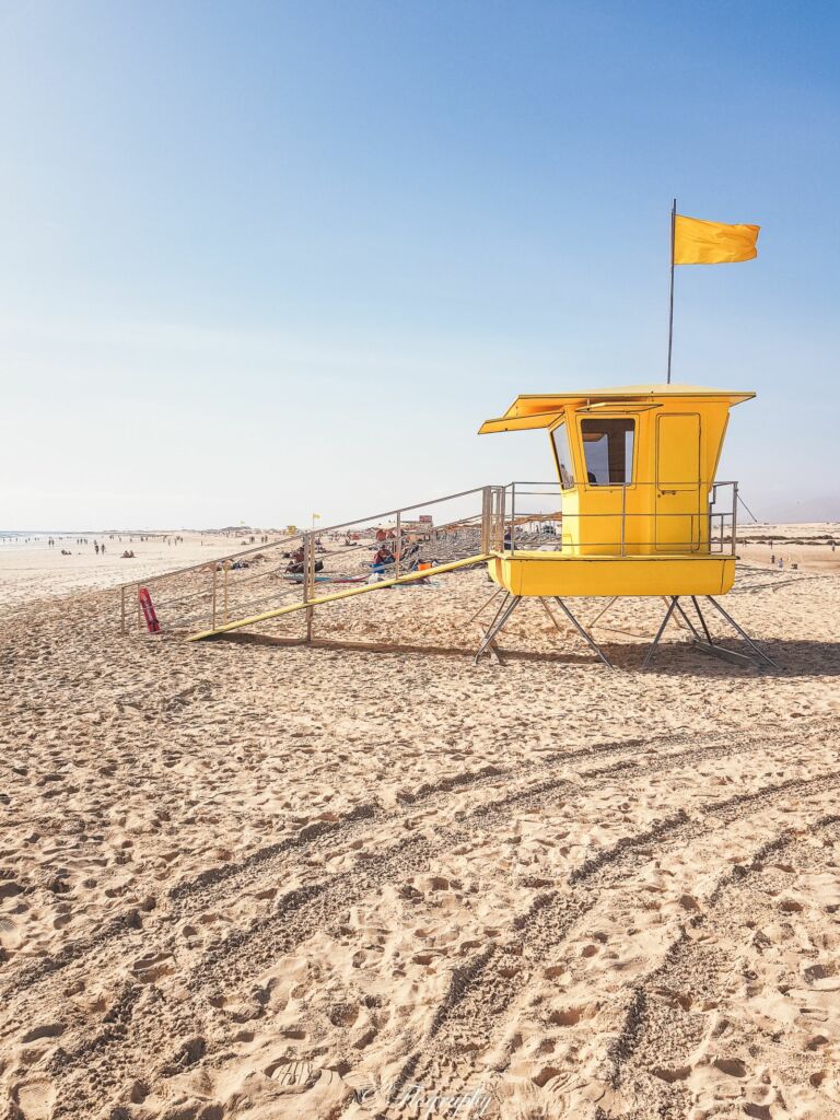 poste de secours plage des dunes à Fuerteventura
